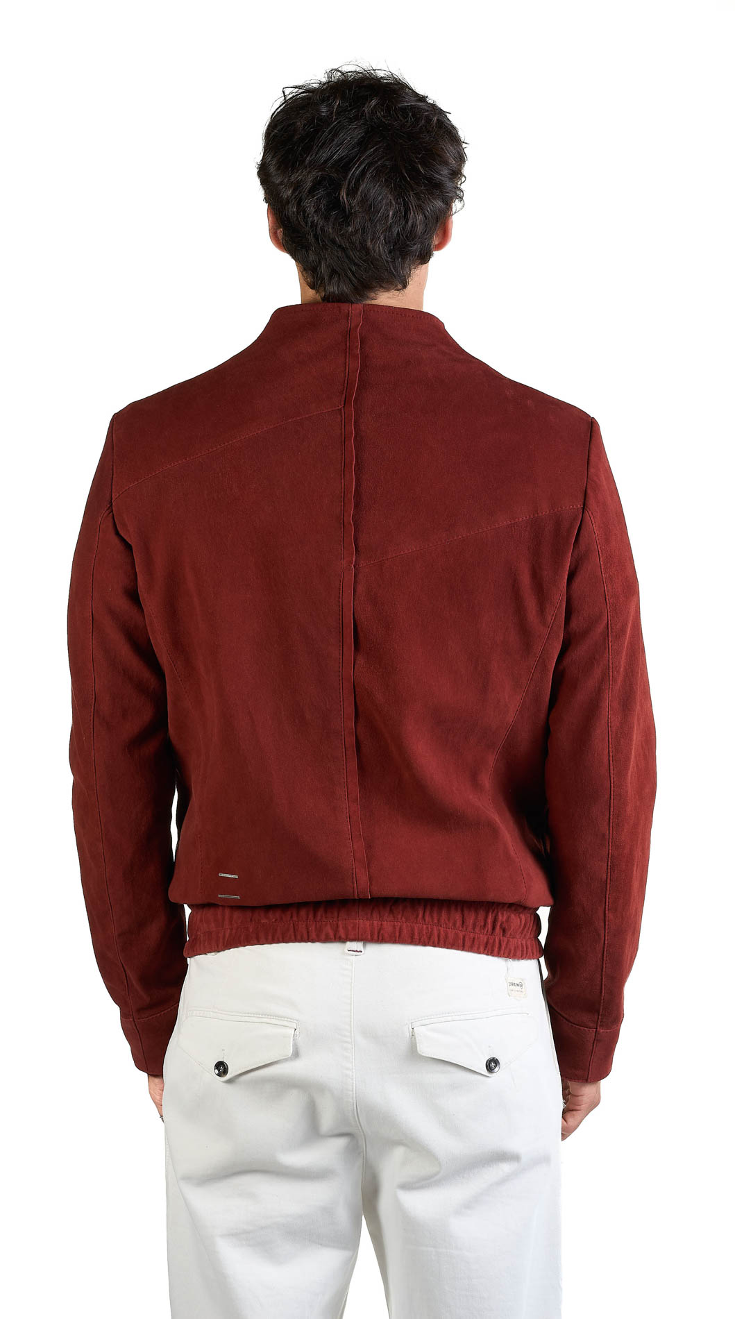 DANIELE BASTA LEATHER AND SILVER JACKET